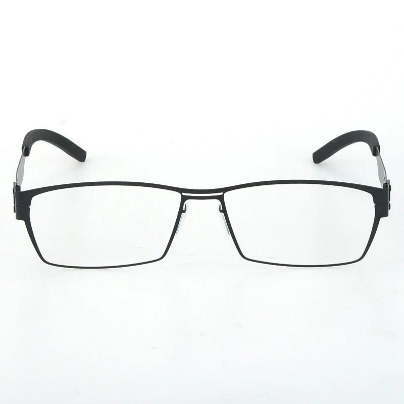 Bobbie Unisex Full Rim Square Screwless Steel Eyeglasses 675083