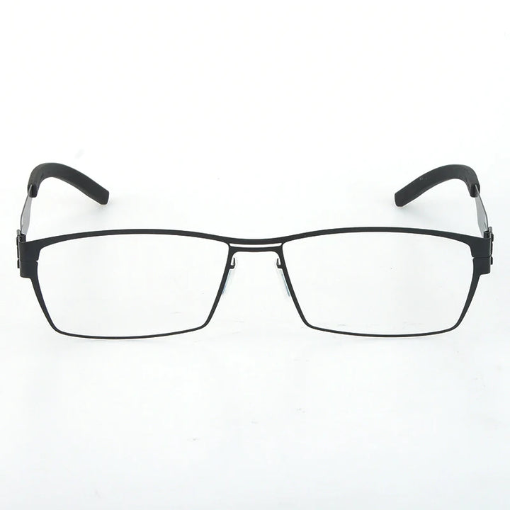 Bobbie Unisex Full Rim Square Screwless Steel Eyeglasses 675083