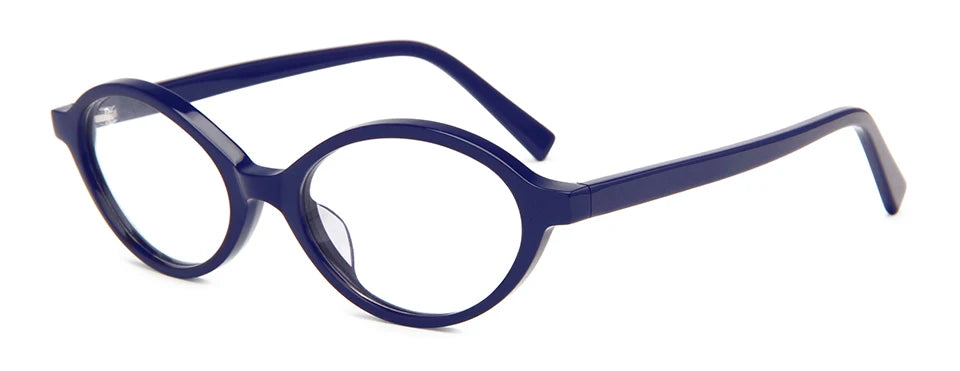Esnbie Women's Full Rim Oval Acetate Eyeglasses 240809
