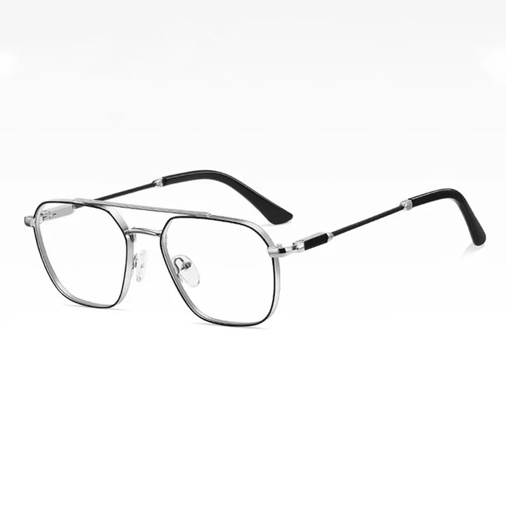Ralferty Women's Full Rim Square Alloy Double Briddge Eyeglasses 891766