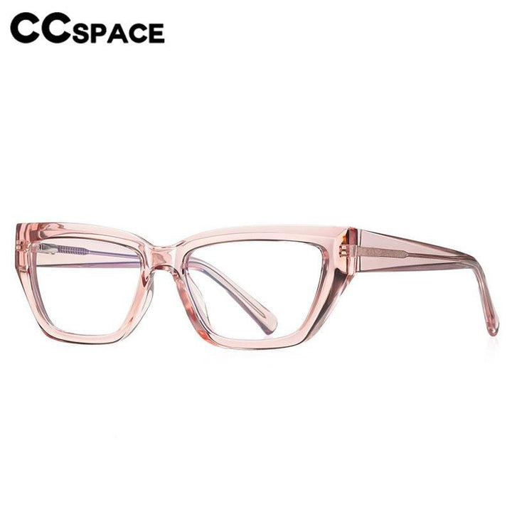 CCSpace Women's Full Rim Square Cat Eye Tr 90 Eyeglasses 56598 Full Rim CCspace   