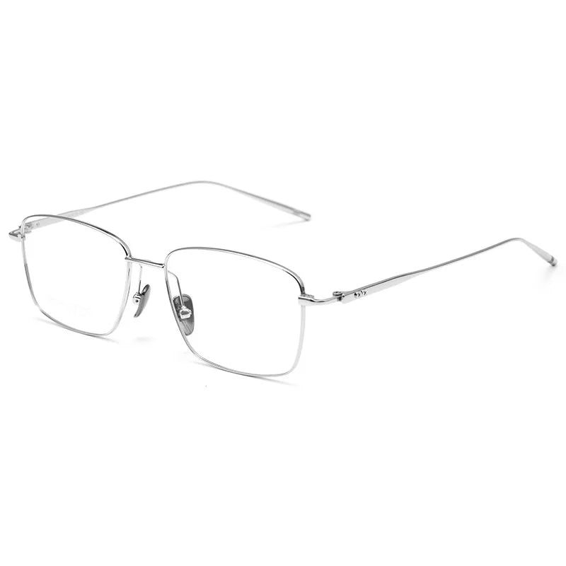 Xbora Unisex Full Rim Polygon Square Titanium Eyeglasses 177556