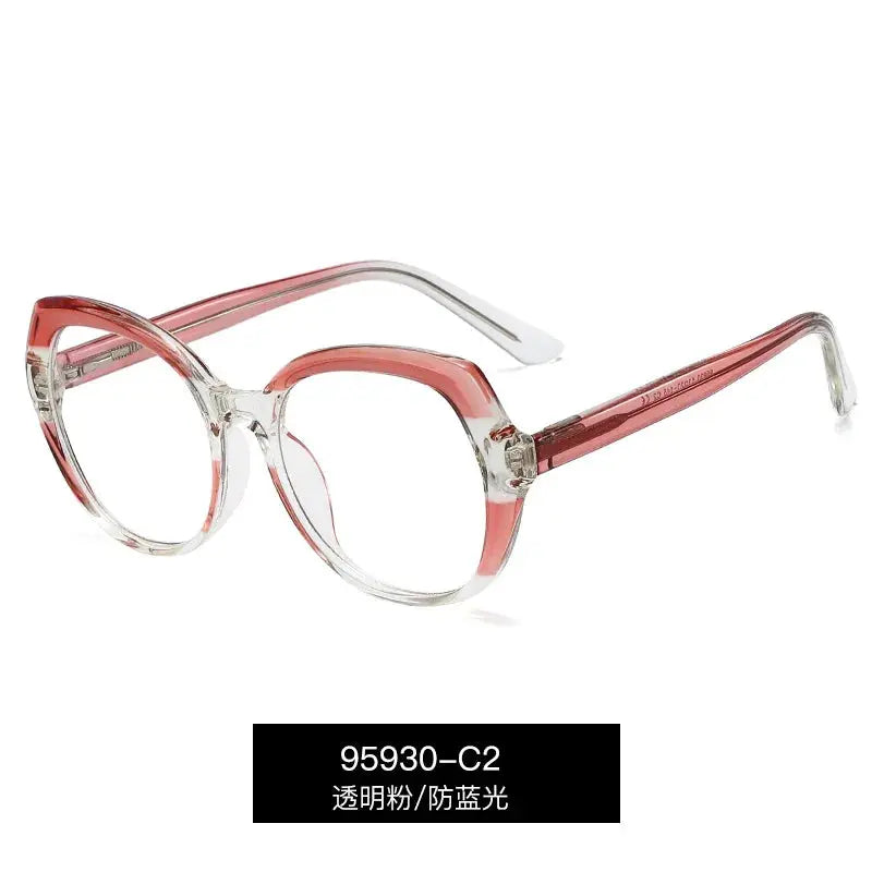 Handoer Women's Full Rim Oval Square Tr 90 Alloy Eyeglasses 795930.