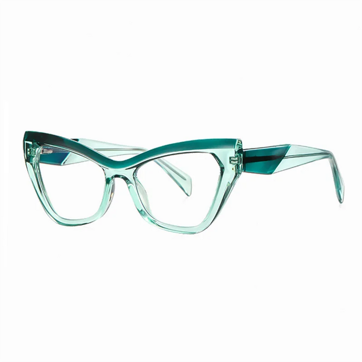 Ralferty Women's Full Rim Oval Cat Eye Thick Acetate Eyeglasses 882198