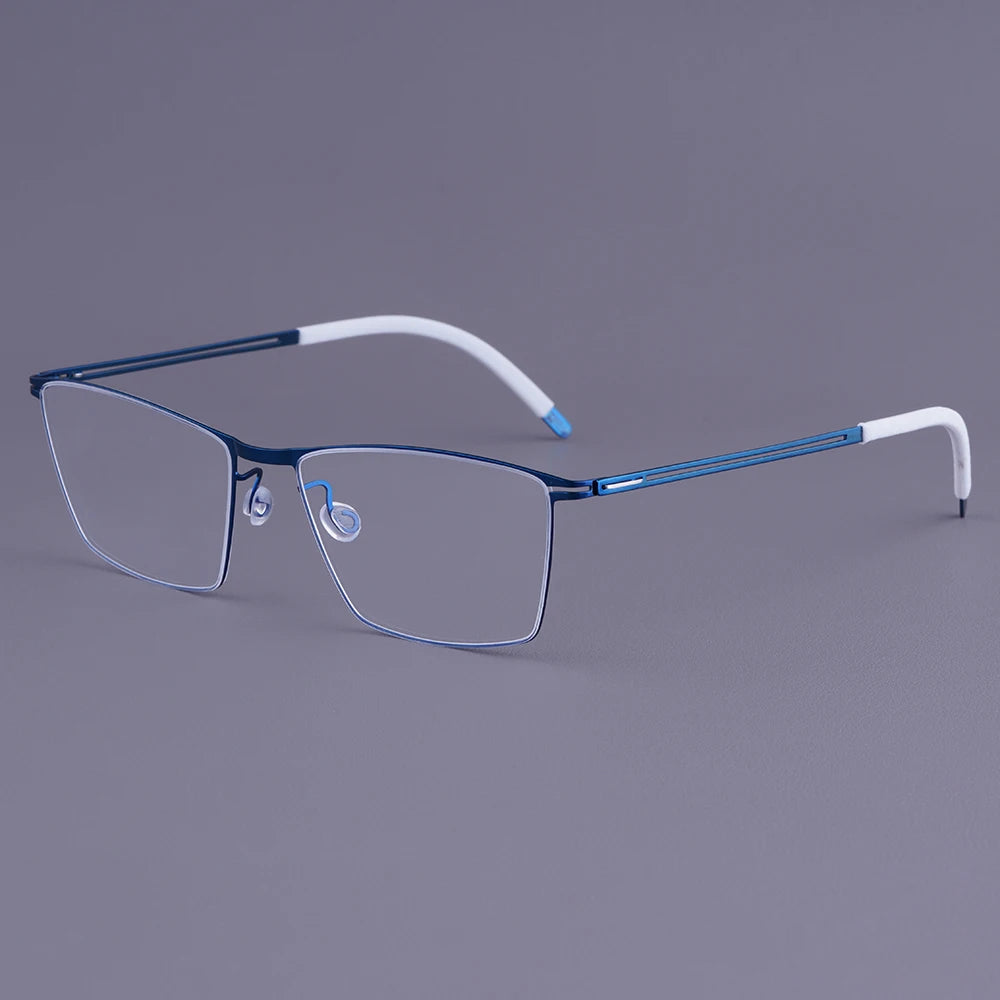 Bobbie Men Full Rim Square Titanium Eyeglasses V460