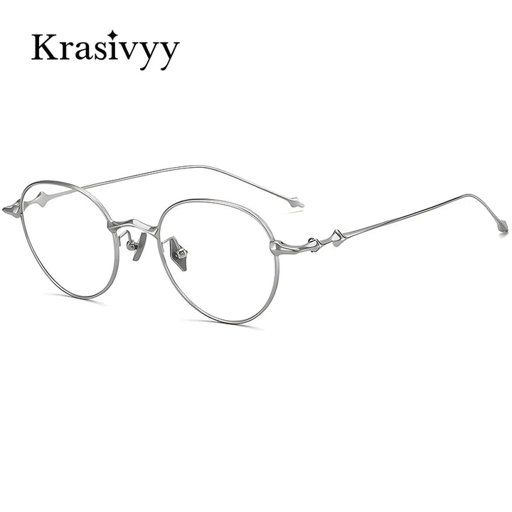 Krasivyy Unisex Full Rim Square Titanium Eyeglasses 14618 Full Rim Krasivyy   