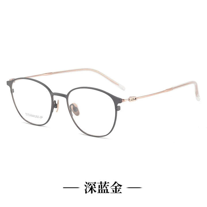 Reven Jate Women's Full Rim Oval Round Titanium Tr 90 Eyeglasses 81481