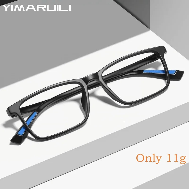 Yimaruili Unisex Full Rim Square Tr 90 Eyeglasses 948239 Full Rim Yimaruili Eyeglasses