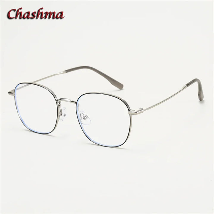 Chashma Ochki Women's Full Rim Oval Square Alloy Eyeglasses 70168