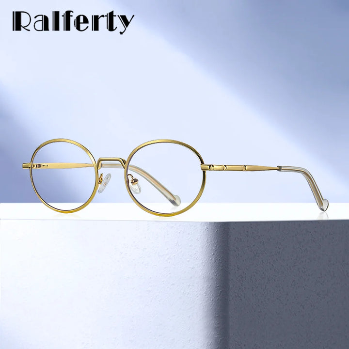 Ralfterty Women's Full Rim Oval Round Alloy Eyeglasses 883058