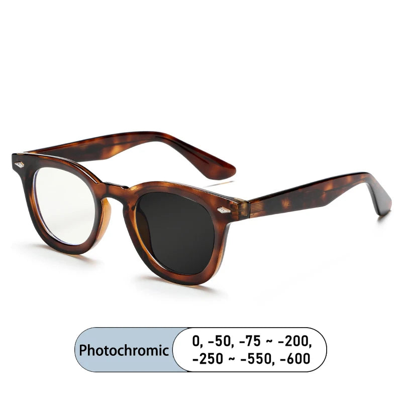 Kocolior Unisex Full Rim Square Tr 90 Alloy Photochromic Reading Glasses 682530