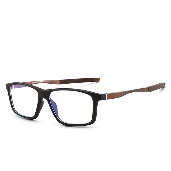 Muzz 58330 unisex square cycling TR-90 prescription eyeglasses — view 3