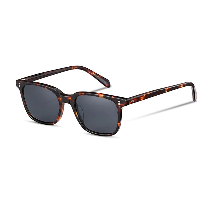 Black Mask Unisex Full Rim Rectangle Acetate Polarized Sunglasses Ov5031 Sunglasses Black Mask Tortoise-Gray As Shown 