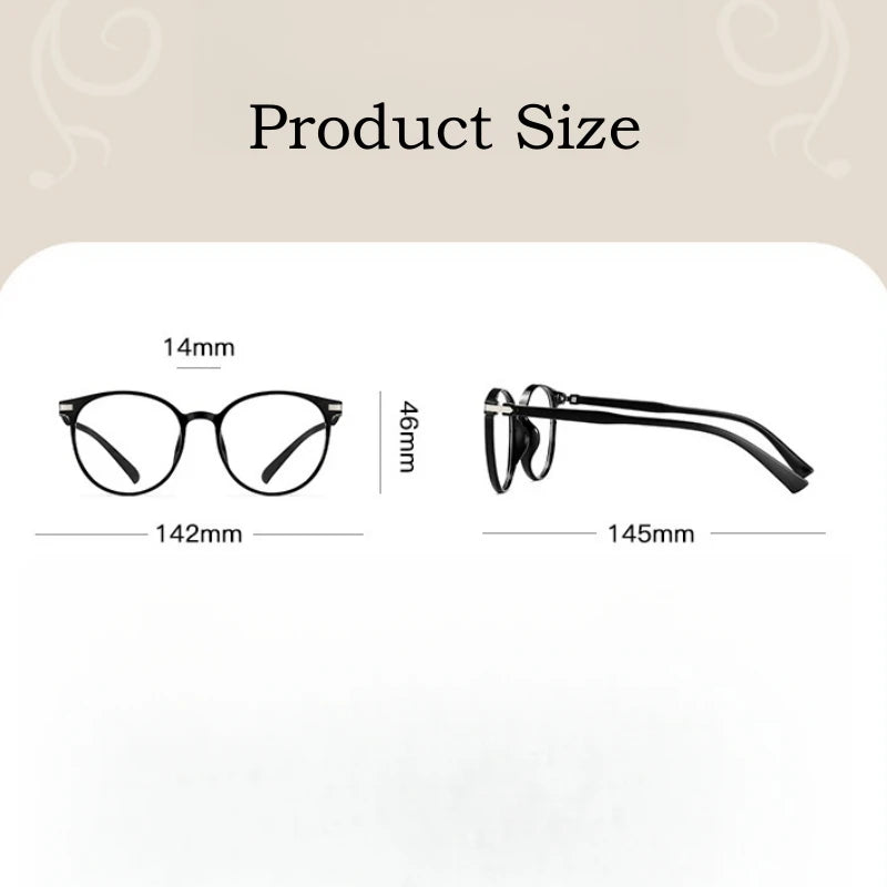 Yimaruili Unisex Full Rim Round Square Tr 90 Eyeglasses Y01151 Full Rim Yimaruili Eyeglasses   