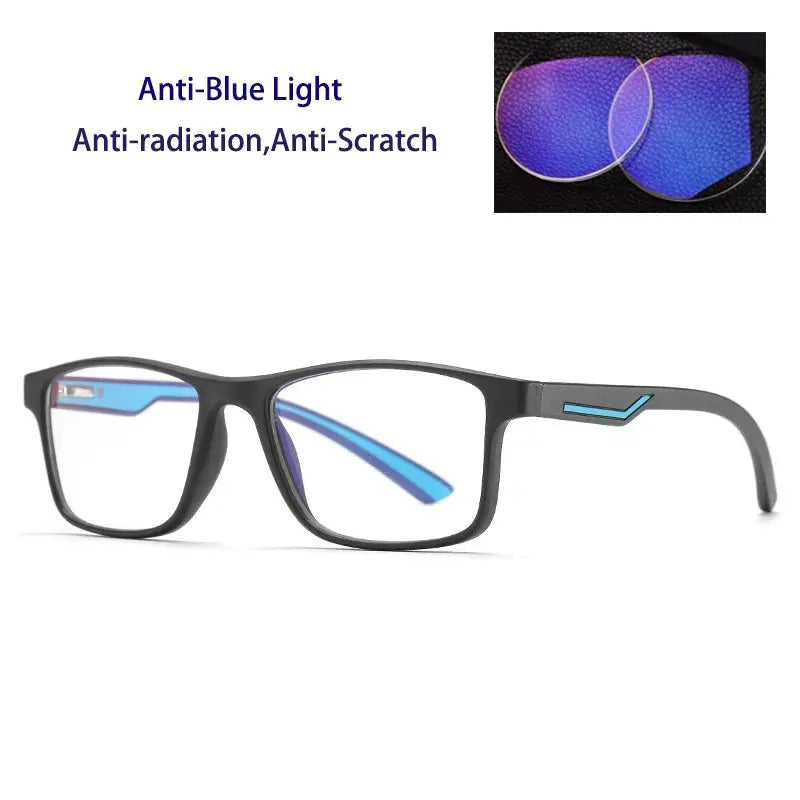 Kocolior 238800 Unisex Full Rim Square Tr 90 Titanium Frames FuzWeb