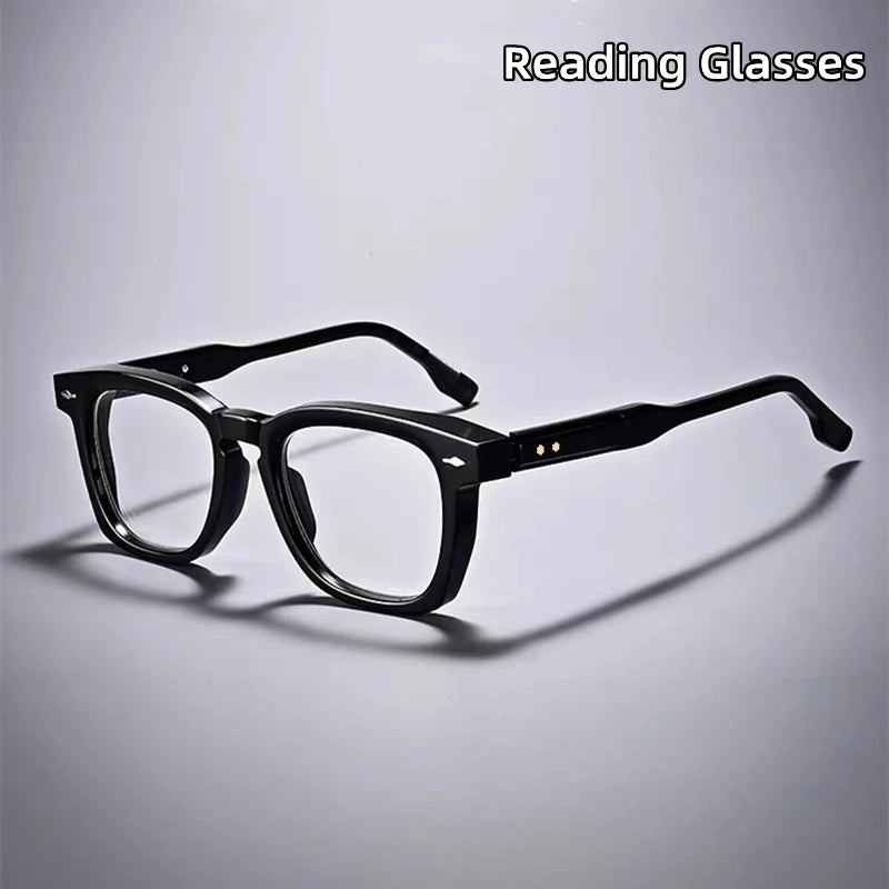 Kocolior Men's Full Rim Square Acetate Hyperopic Reading Glasses 3670 Reading Glasses Kocolior   