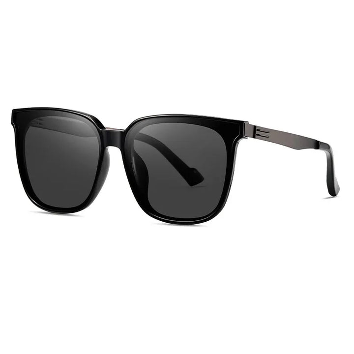 CCspace Men's Full Rim Square Tr 90 Alloy Sunglasses 307543