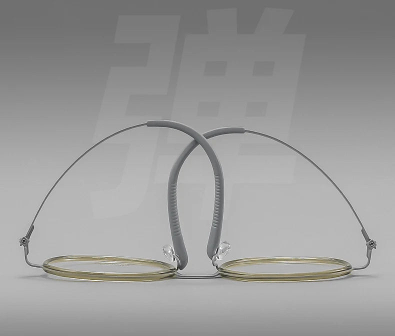 Reven Jate Unisex Full Rim Round Titanium Eyeglasses 2608 Full Rim Reven Jate   