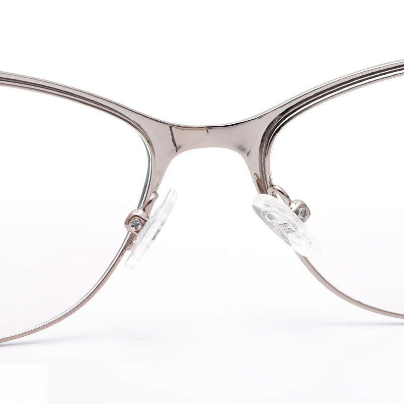 Muzz 76827 women's cat eye alloy prescription eyeglasses — view 7