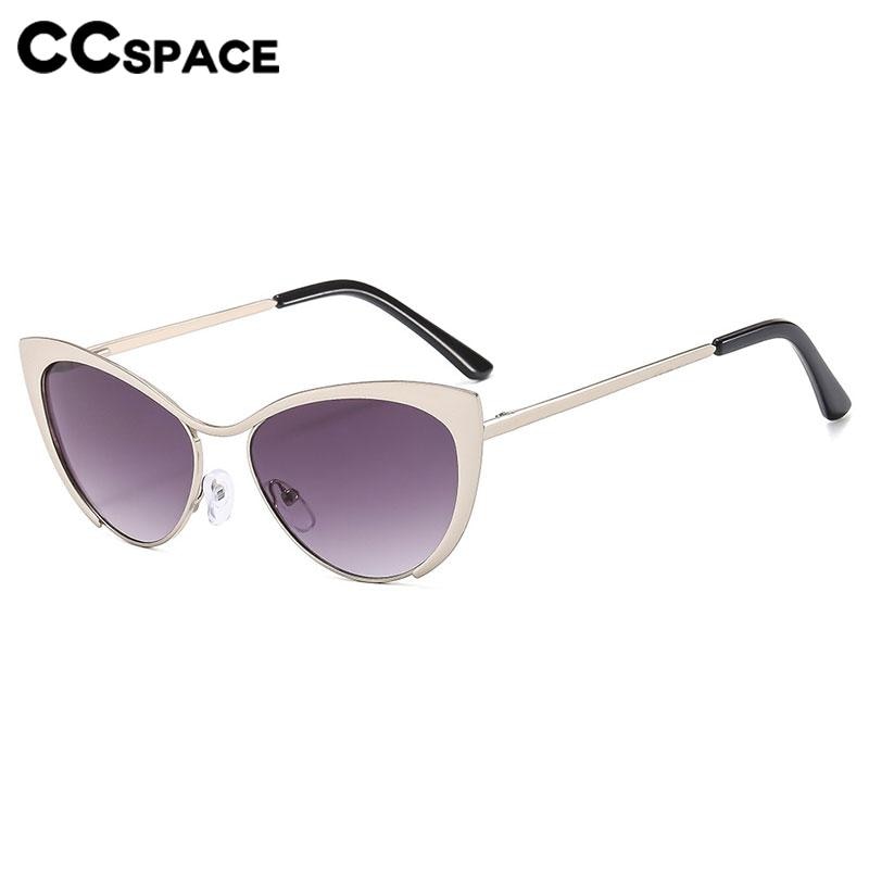 CCSpace Women's Full Rim Square Cat Eye Acetate Alloy Eyeglasses 56803 Full Rim CCspace   