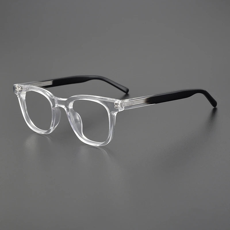 Black Mask Unisex Full Rim Square Acetate Eyeglasses M010 Full Rim Black Mask   