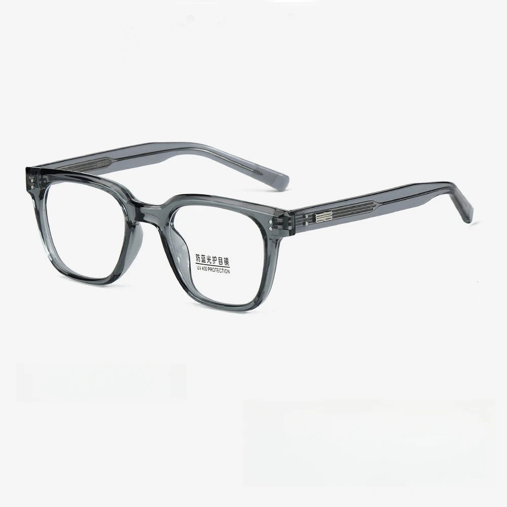 Yimaruili Unisex Full Rim Square Thick Tr 90 Eyeglasses Y9136 Full Rim Yimaruili Eyeglasses   