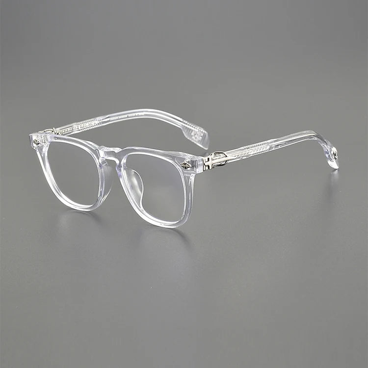 Nobler Unisex Full Rim Big Square Acetate Alloy Eyeglasses 8262 Full Rim Nobler C5  