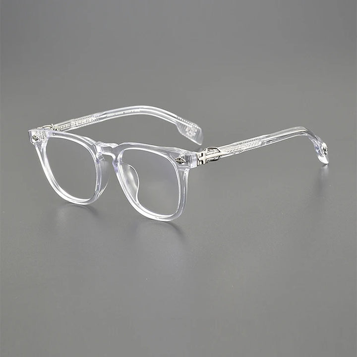 Nobler Unisex Full Rim Big Square Acetate Alloy Eyeglasses 8262 Full Rim Nobler C5  