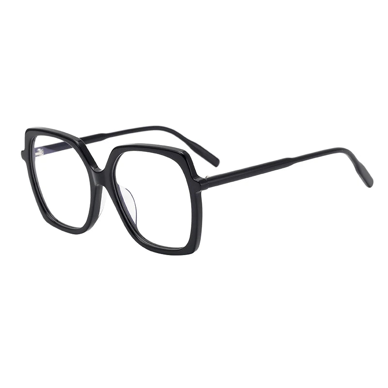 Nobler Unisex Full Rim Large Square Acetate Eyeglasses H018 Full Rim Nobler   