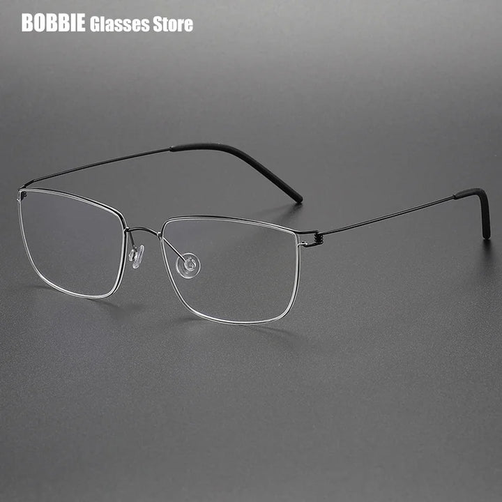 Bobbie Women's Full Rim Square Screwless Titanium Eyeglasses 395117