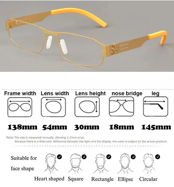 Bobbie 543018 Full Rim Women’s Oval Square 138mm Steel Frames — view 2 | Bobbie at FuzWeb