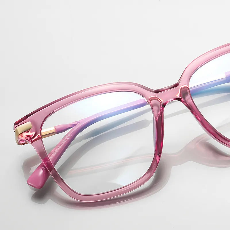 Vicky Women's Full Rim Square Tr 90 Titanium Photochromic Progressive Reading Glasses 2129 Reading Glasses Vicky   