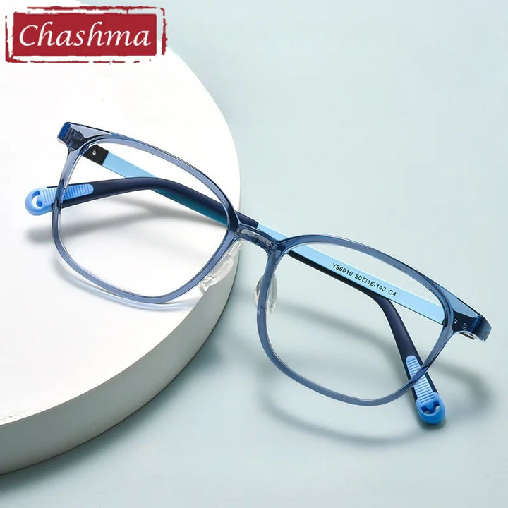 Chashma Ochki Unisex Full Rim Square Tr 90 Titanium Eyeglasses 699905