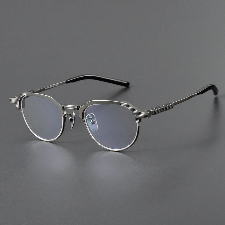 Aror Unisex Full Rim Flat Top Oval Titannium Eyeglasses  99903