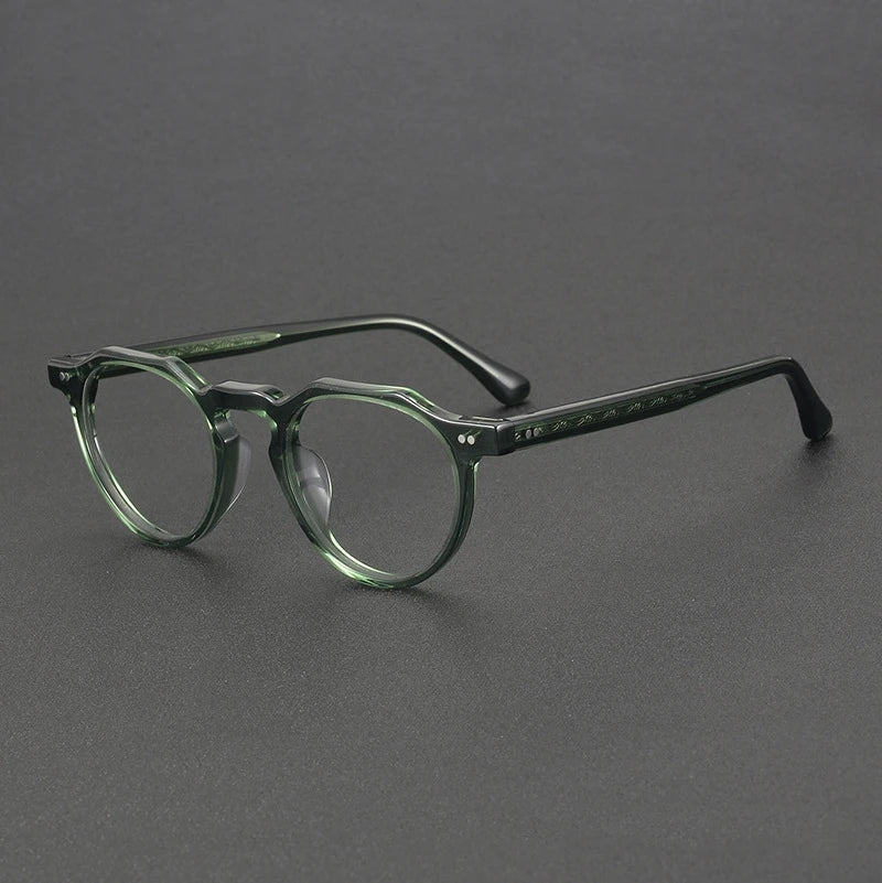 Bobbie Unisex Full Rim Geometric Acetate Eyeglasses 8097