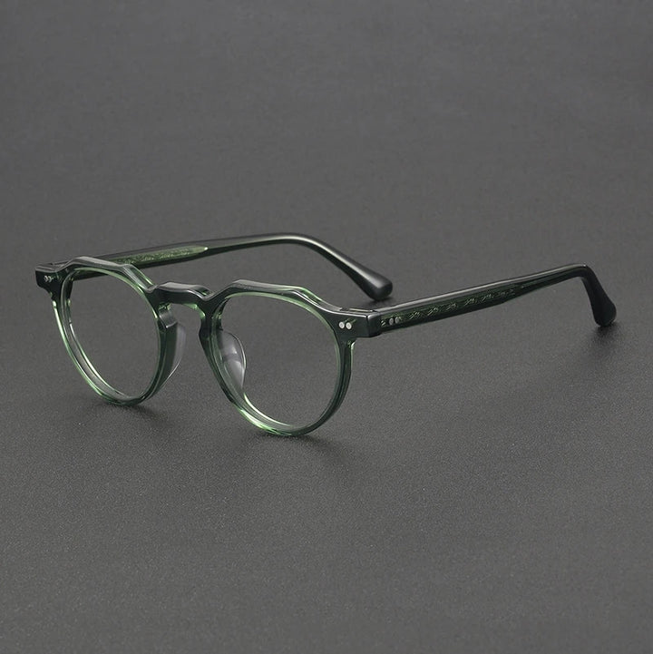 Bobbie Unisex Full Rim Geometric Acetate Eyeglasses 8097
