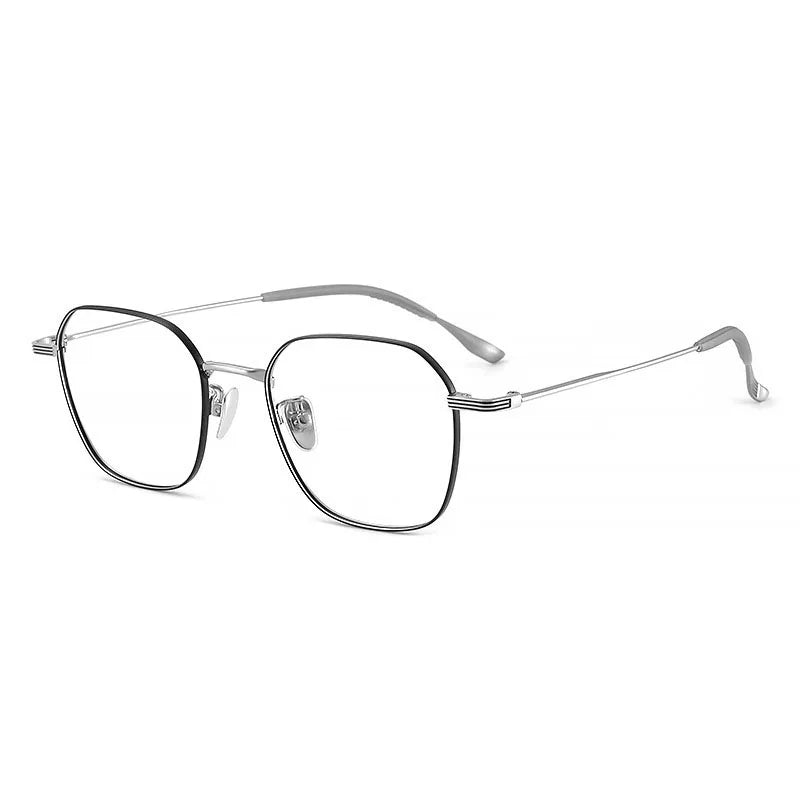 Summer Flower Women's Full Rim Hexagon Titanium Eyeglasses 81249