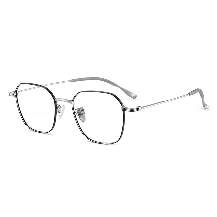 Summer Flower Women's Full Rim Hexagon Titanium Eyeglasses 81249