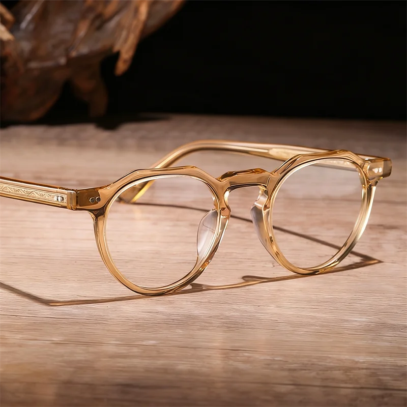 Bobbie Unisex Full Rim Geometric Acetate Eyeglasses 8097