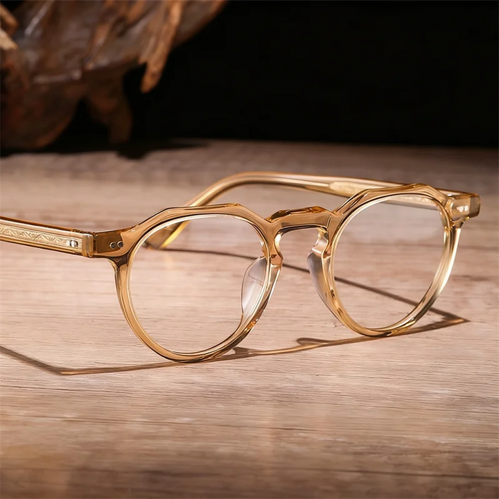 Bobbie Unisex Full Rim Geometric Acetate Eyeglasses 8097