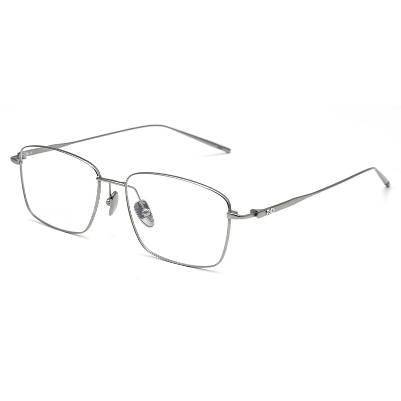 Xbora Unisex Full Rim Polygon Square Titanium Eyeglasses 177556