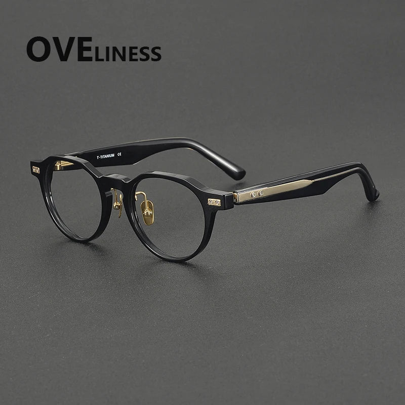 Oveliness Unisex Full Rim Round Oval Acetate Eyeglasses 322750