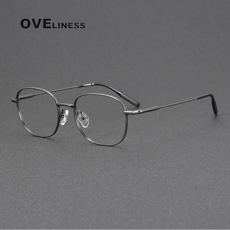Oveliness Women's Full Rim Square Titanium Eyeglasses 81024
