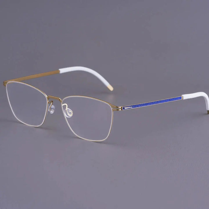 Bobbie 467351 Unisex 140mm Full Rim Square Titanium Frames FuzWeb