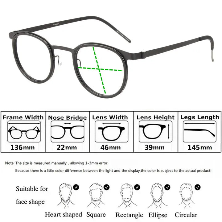 Bobbie Unisex Full Rim Round Acetate Eyeglasses 9704