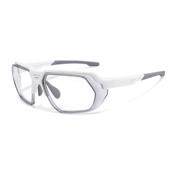 Xbora Unisex Full Rim Polygon Square Tr 90 Tpee Sport Eyeglasses 50601