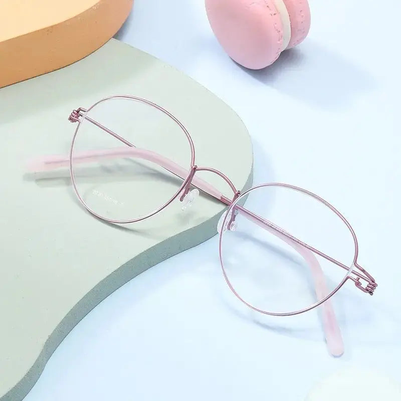 Bobbie 822000 Unisex 122mm Titanium Full Rim Oval Frames — view 1 | Bobbie at FuzWeb