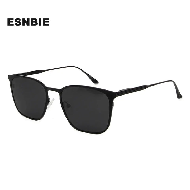 Esnbie 199010 Womens Full Rim Square Titanium Sunglasses — view 1 | Esnbie at FuzWeb