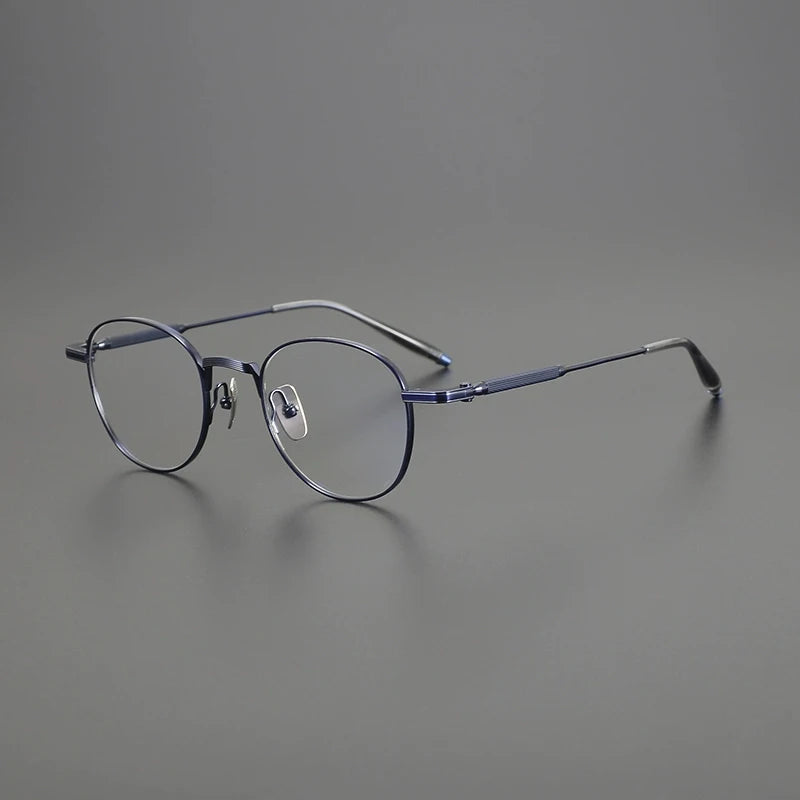 Gatenac Unisex Full Rim Round Square Titanium Eyeglasses G8829