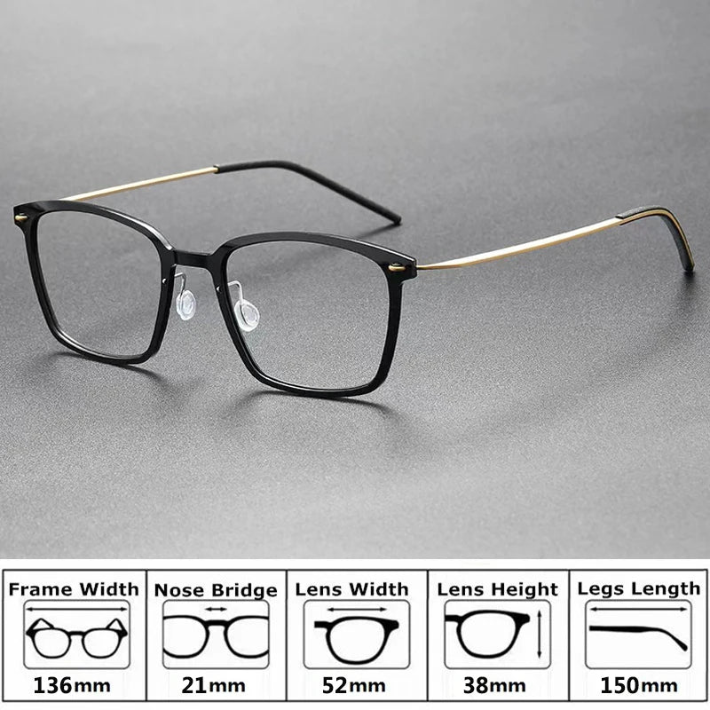 Bobbie Unisex Full Rim Square Acetate Eyeglasses 65-Series